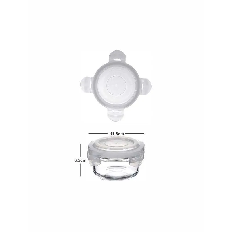 Carino Teal Round Lunch Box (400 ML) - Set Of Two media 5