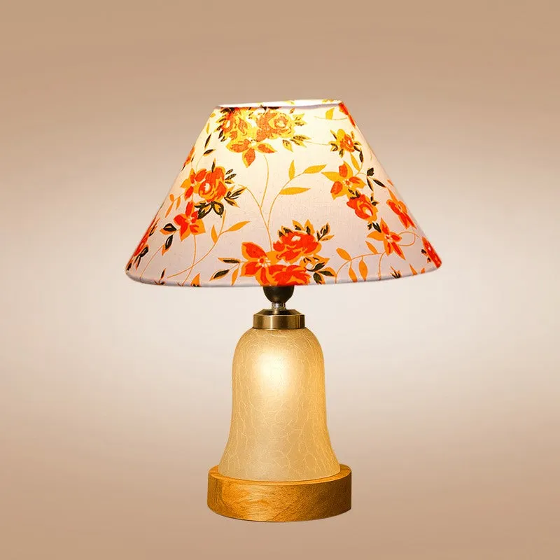 Zoravelle Fleur Cone Wooden Table Lamp - Multicolor media 6