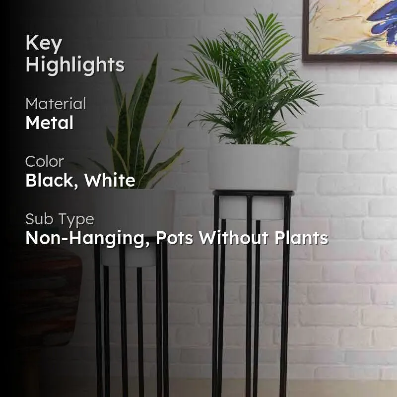 Whimsy Planter With Stand - Set Of Two media 2