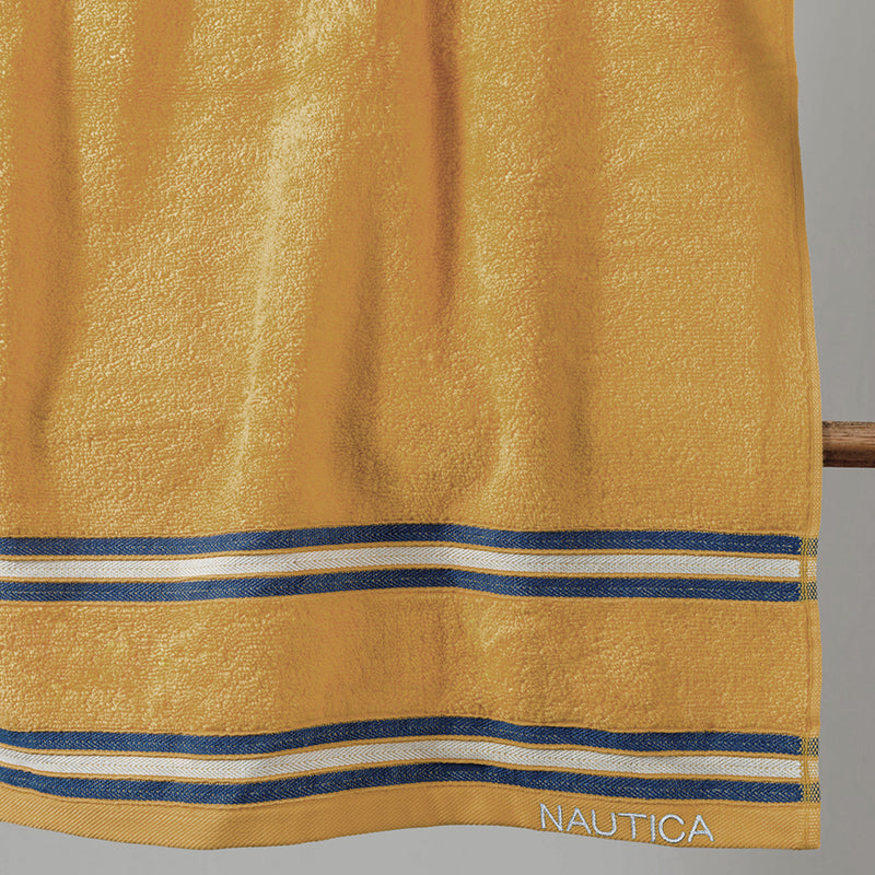 Nautica Dual Down Cotton Bath Towel (Beige) - Set Of Two media 3