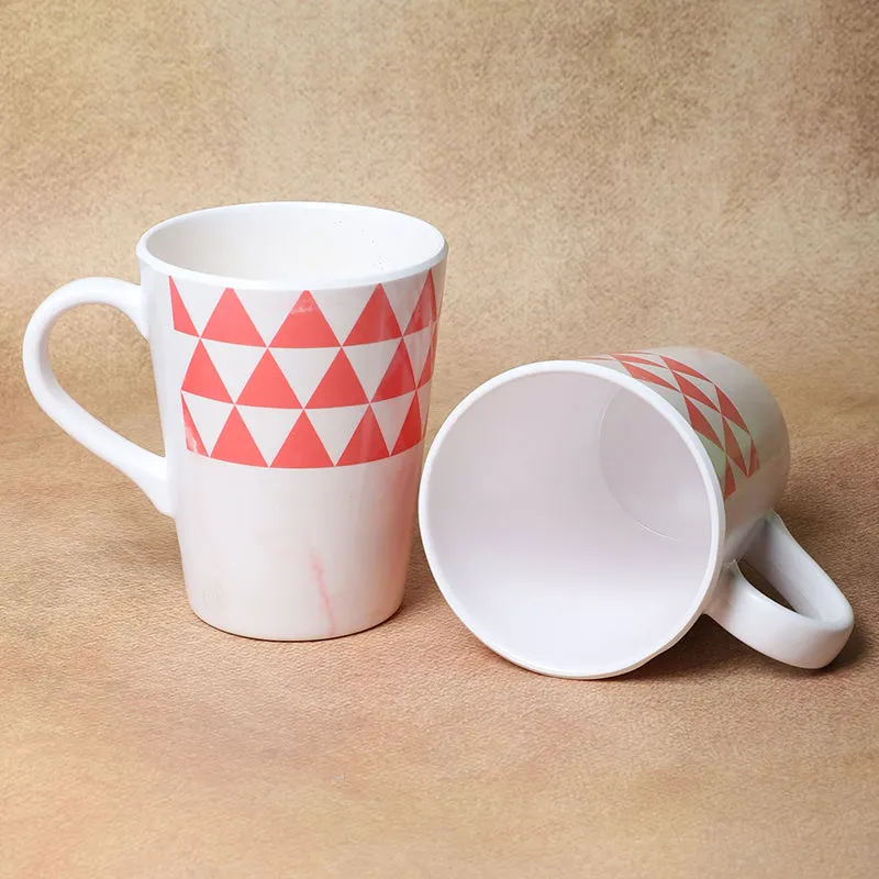 Mivano Melamine Coffee Mug (400 mL Each/Red) - Set of Two media 4