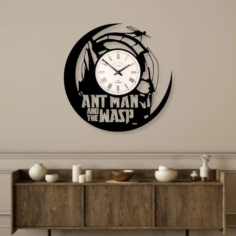 Ant Man Steel Analog Wall Clock - Black media 3