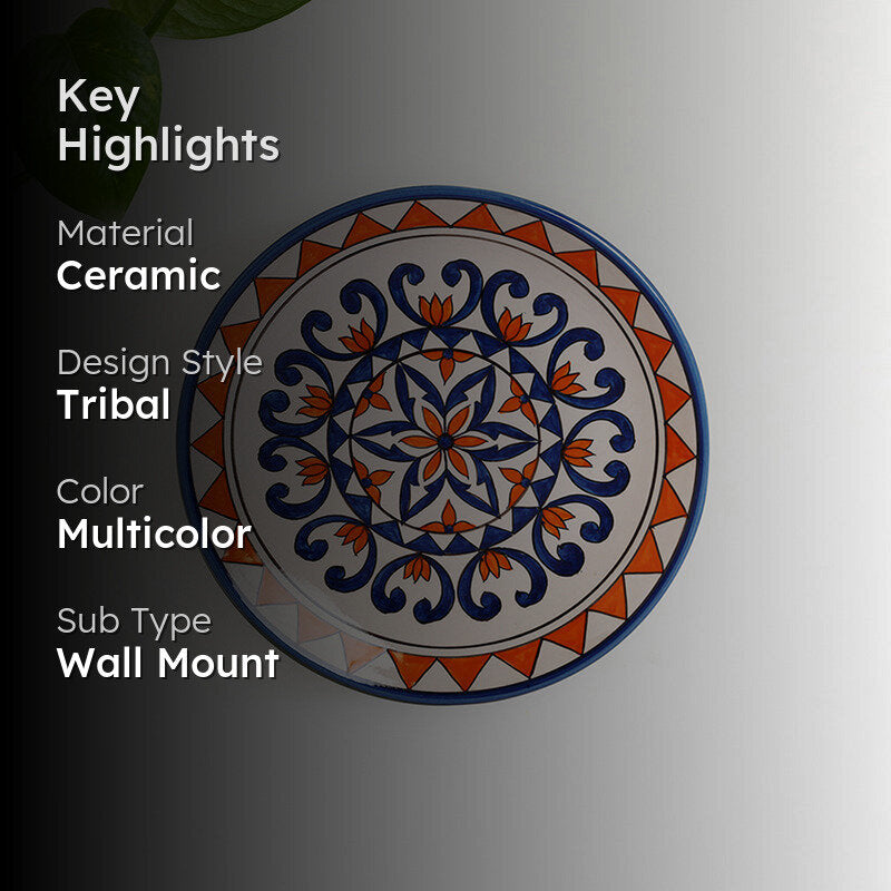 Star Real Handpainted Wall Plate media 2