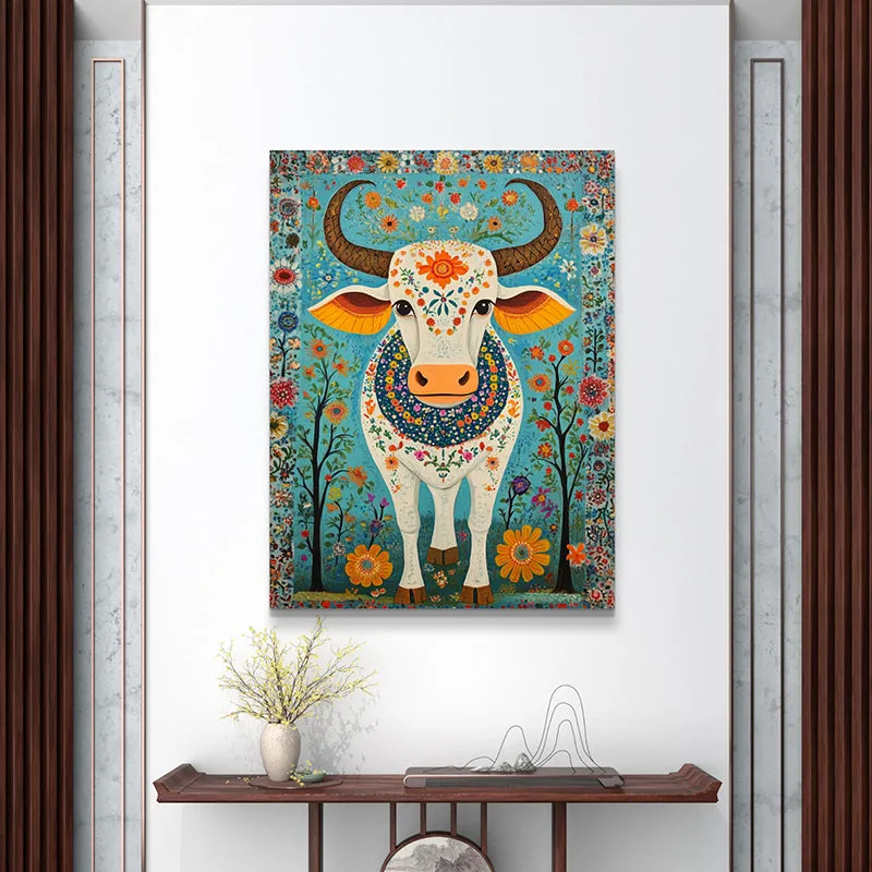 Vrishabha Trance Wall Painting media 1