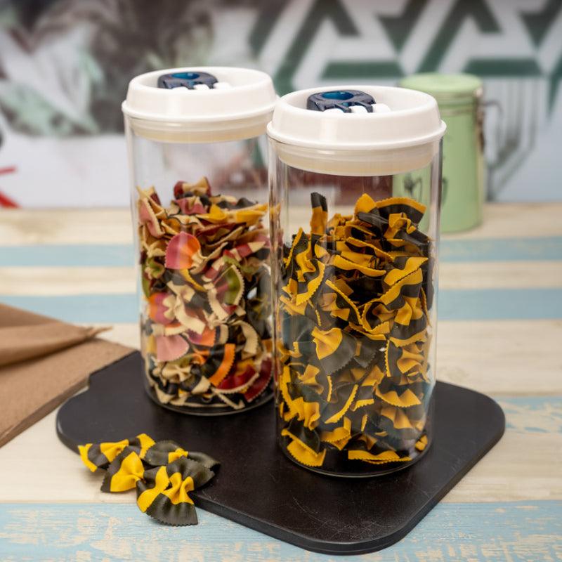 Glass Glance Storage Container (1500 mL Each) - Set Of Two