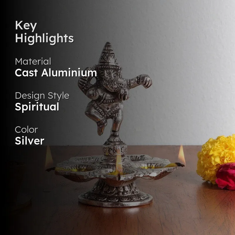 Vighnaharta Ganesh Diya - Silver media 2