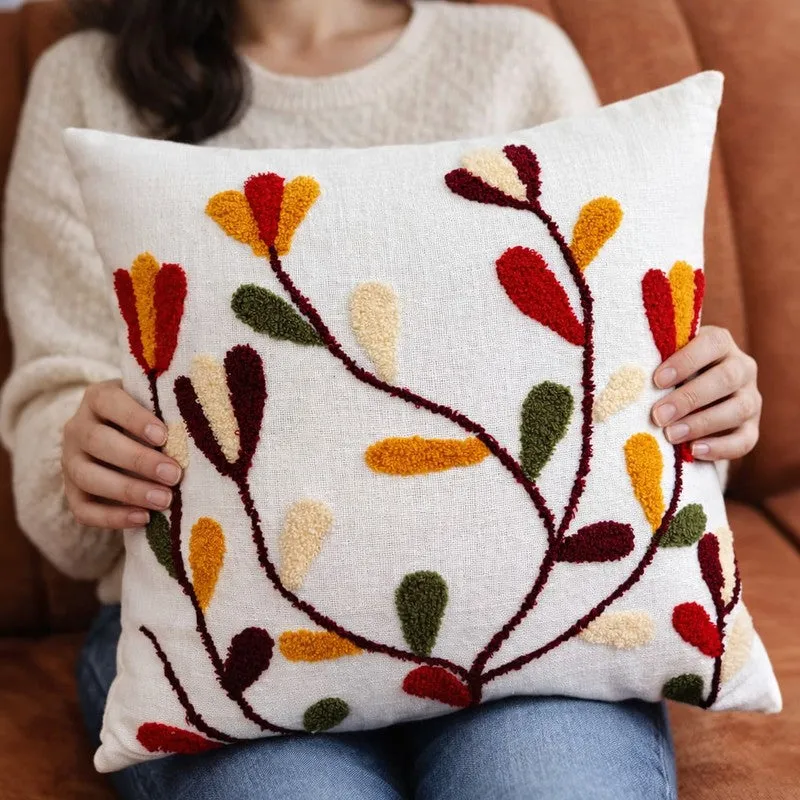 Tufted Bloom Cotton Cushion Cover media 5