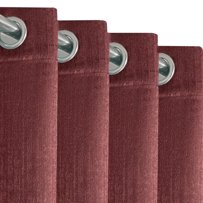 Mauve Auriel room-darkening curtain panel on a plain background