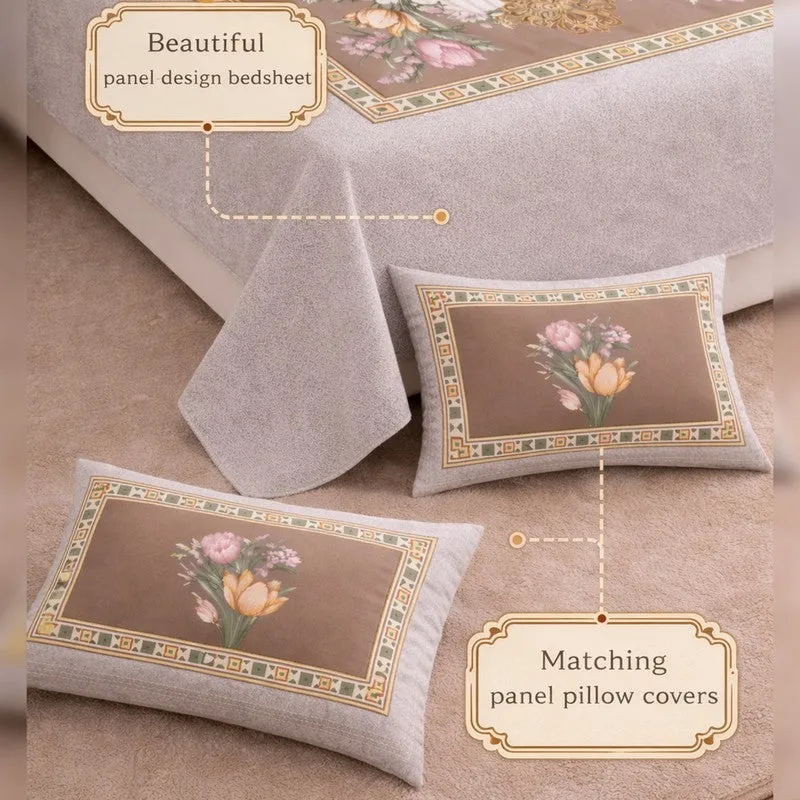 Floral Bliss Printed Bedsheet - 180 GSM media 4