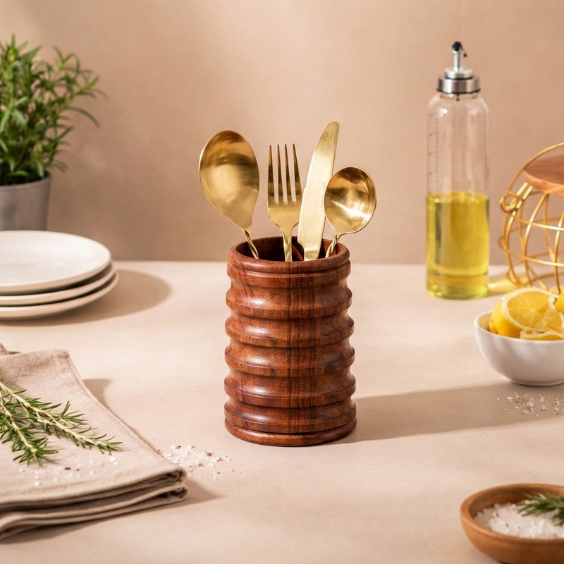 Craftia Wooden Cutlery Holder