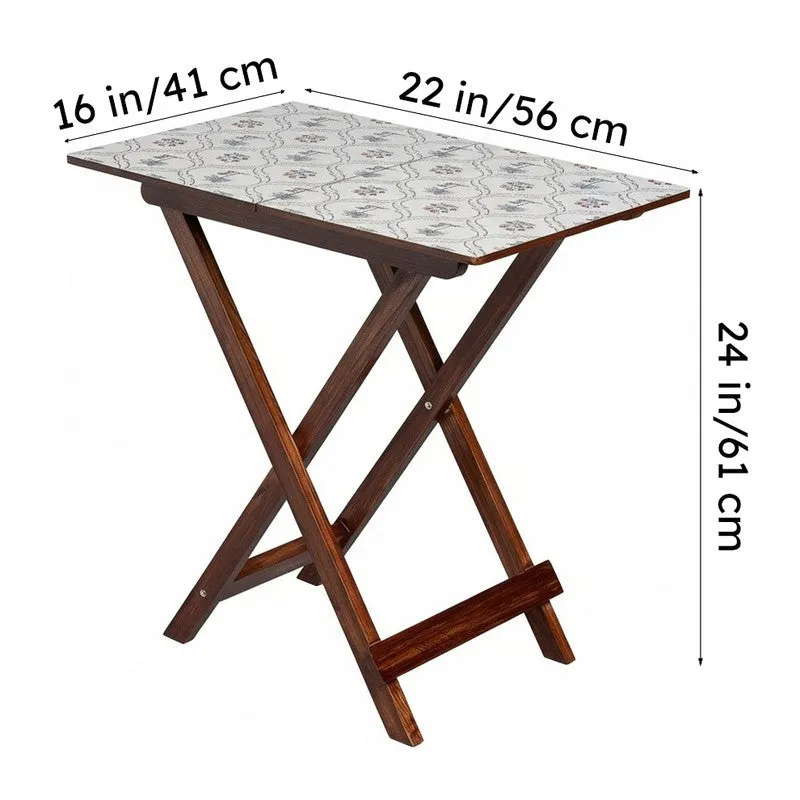 India Circus Wood Tropic Folding Side Table media 9