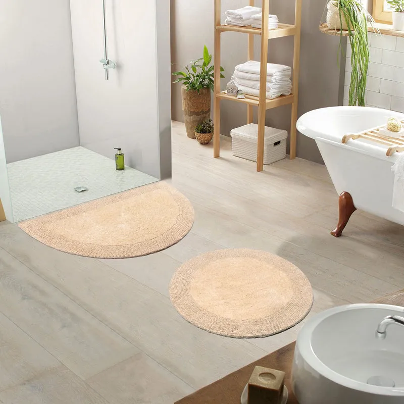 Saral Home Plush Reversible Anti-Skid Bathmat - Set Of Two media 1
