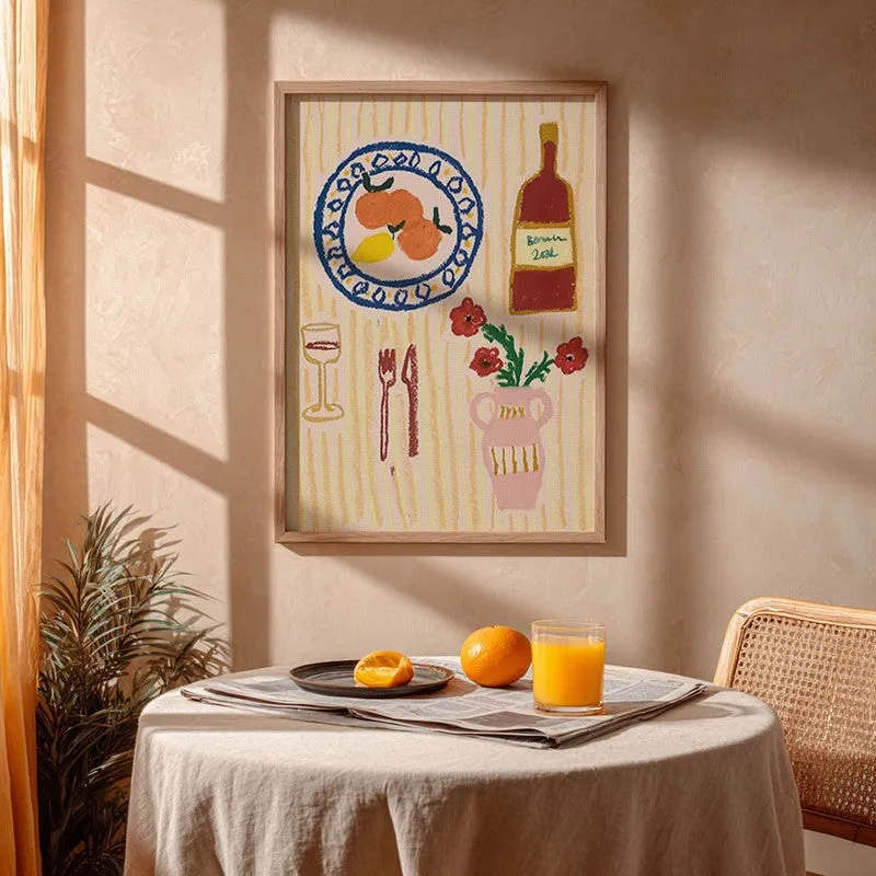 MorningDining Archival Canvas Wall Art - Brown media 4