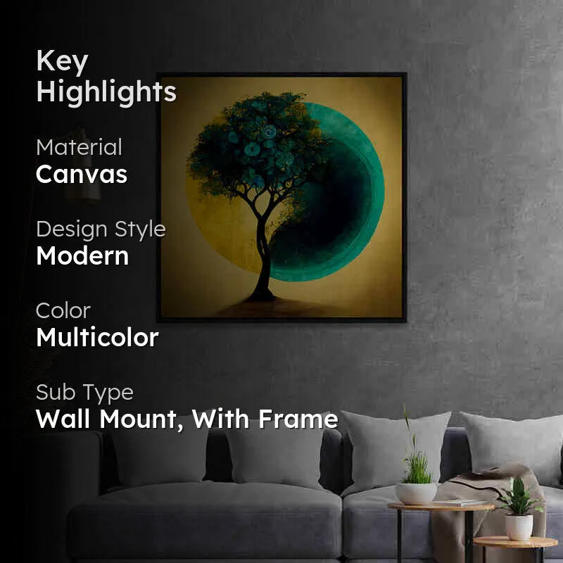 Dichotomy Canvas Wall Art With Frame media 2