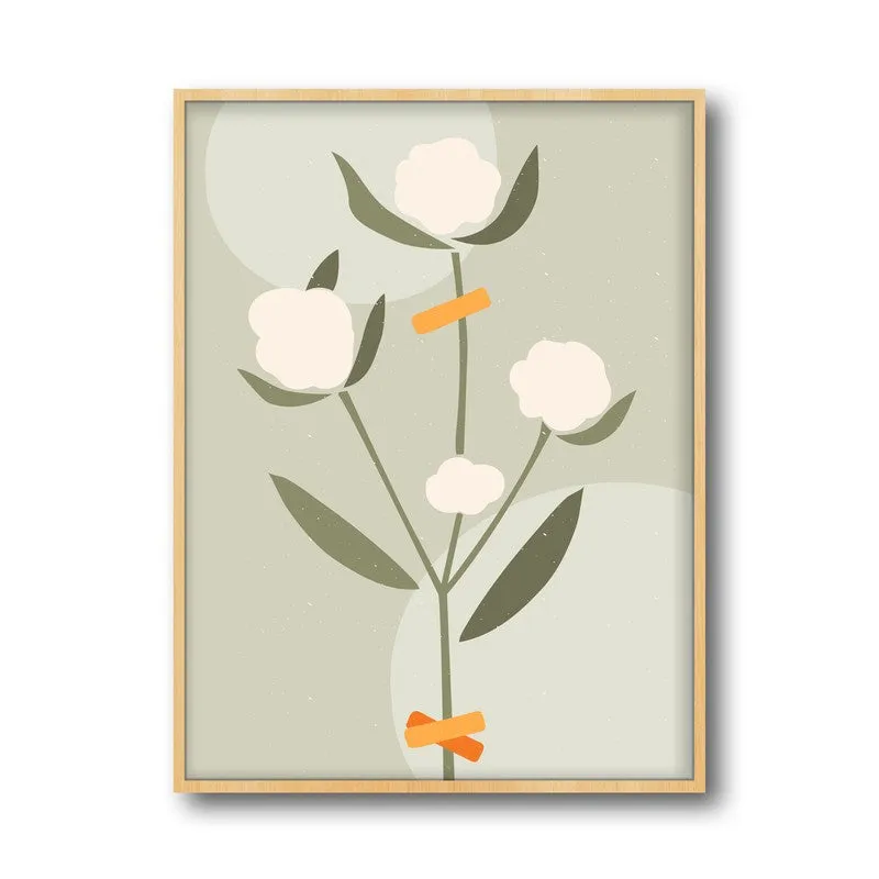 Eden's Tapestry Archival Canvas Wall Art - Natural Brown Frame media 5