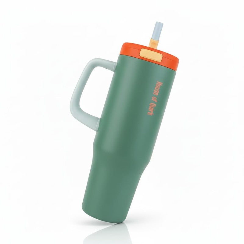 AuraGrip Stainless Steel Tumbler (1200 ML) - Olive Green media 3