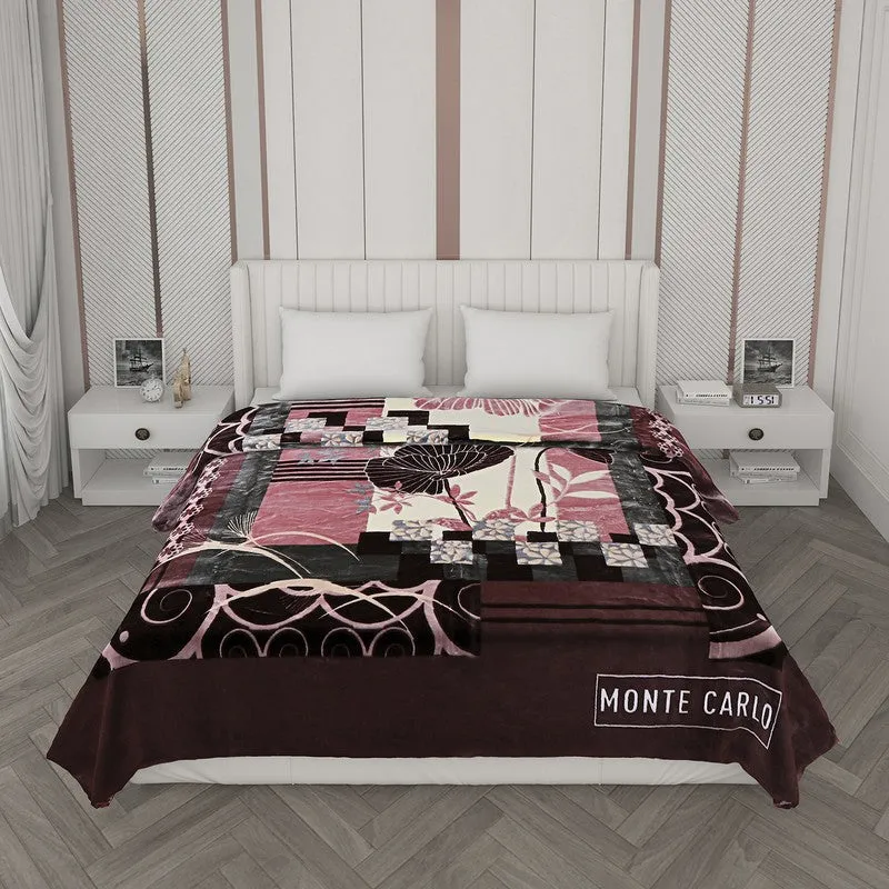 Monte Carlo Crimson Luxe Blanket - 1000 GSM media 4