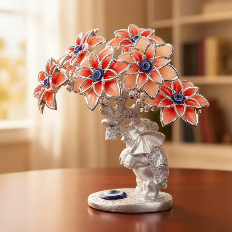Fortune Tree with Elephant Resin Showpiece media 3