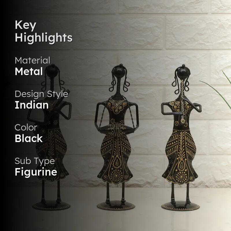 Cultural Cadence Metal Showpiece - Set Of Three media 2