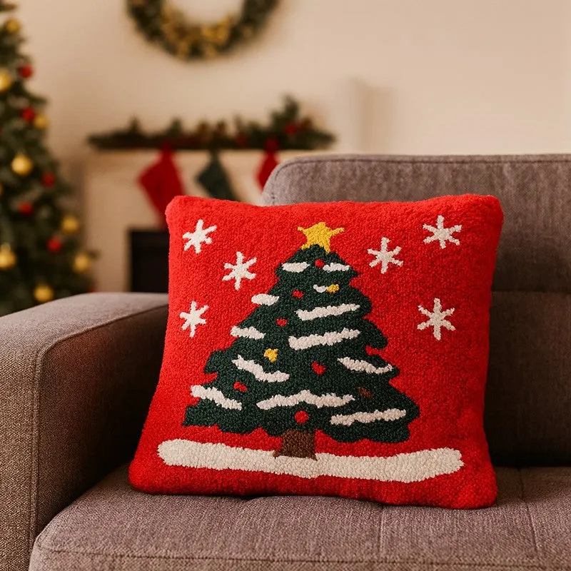 Frosted Pine Ruby Christmas Cushion Cover media 3