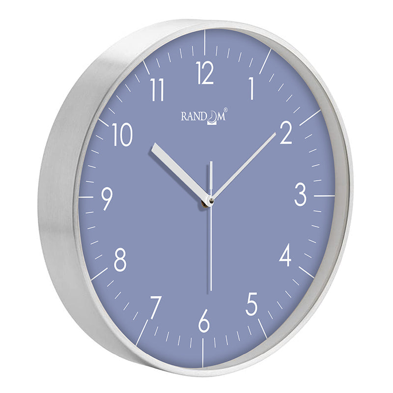 Benot Silver Analog Wall Clock - Stone Blue media 4