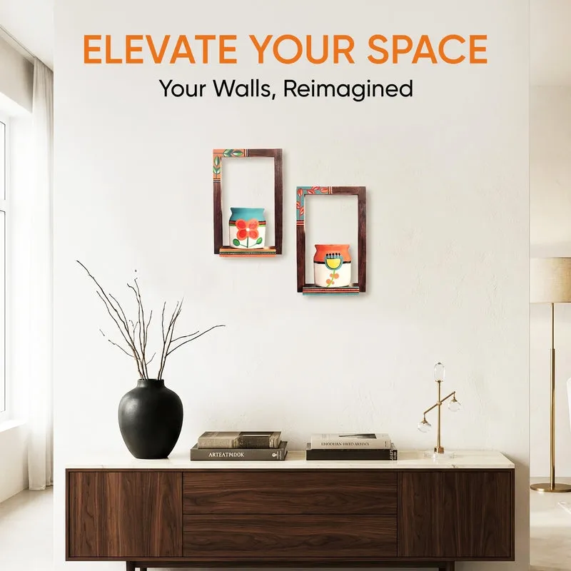 Kriti Ethnik Ceremic & Wood Wall Accent - Four Piece Set media 7