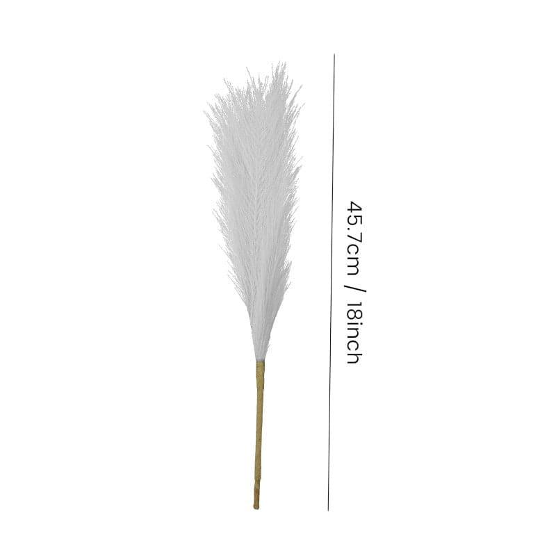 Faux Comet Pampas Grass (White) - Set Of Four media 5