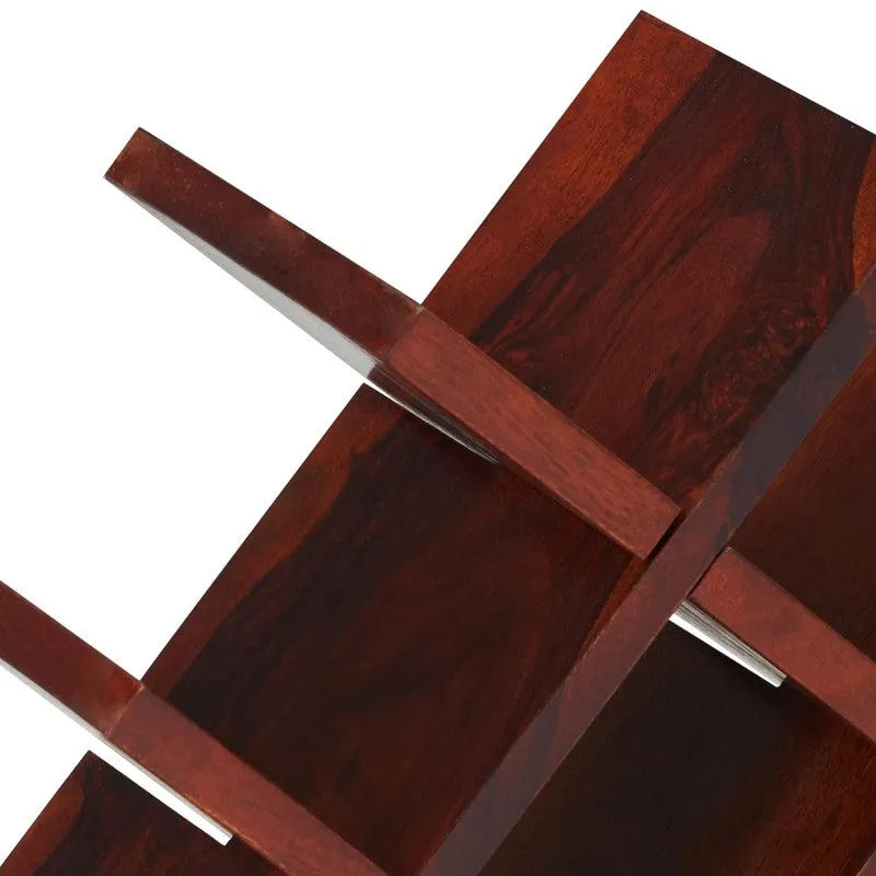 Xverox Sheesham Wooden Wine Rack - Red media 5
