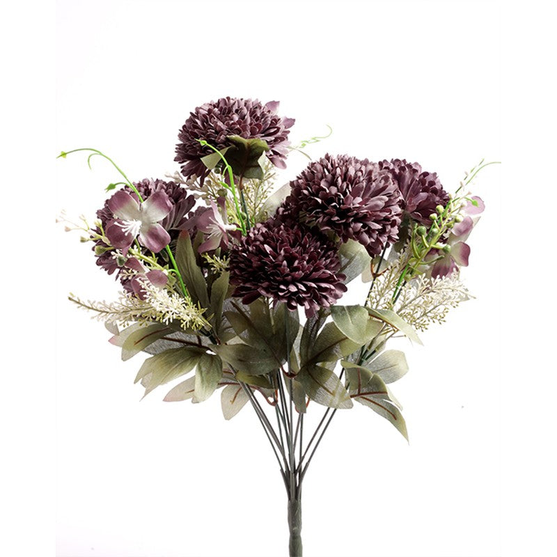 AarviDecor Violet Bloom Silk Artificial Flowers media 5