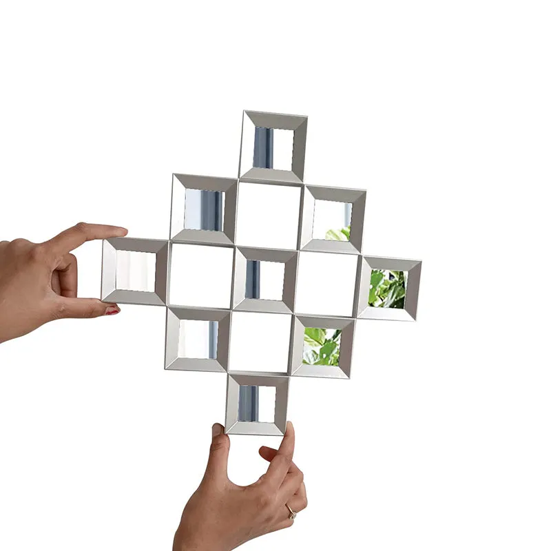 Checkered Affair Decorative Wall Mirror - Set Of Three media 4