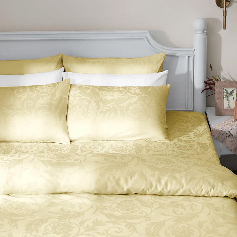Bloom Bold Jacquard Pillow Cover (Ivory) - Set Of Two