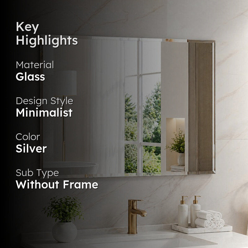 AquaGlow Glass Bath Mirror media 2