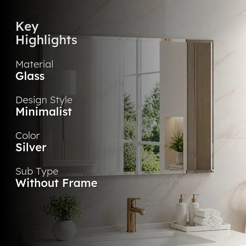 AquaGlow Glass Bath Mirror media 2