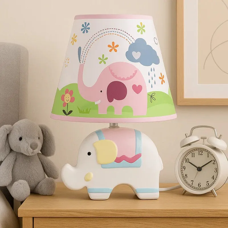 Jumbo Lite Elephant Ceramic Table Lamp - Multicolor media 4