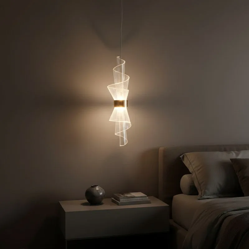Luma Twisted Acrylic Ceiling Lamp media 4