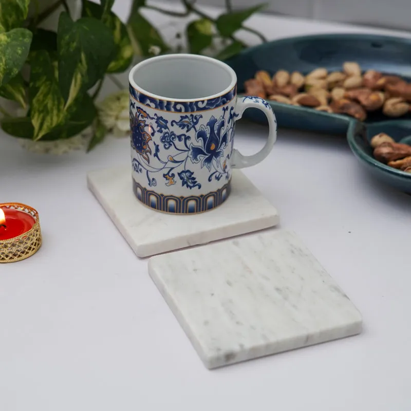 Bruna Square Marble Coaster - Set Of Two media 1