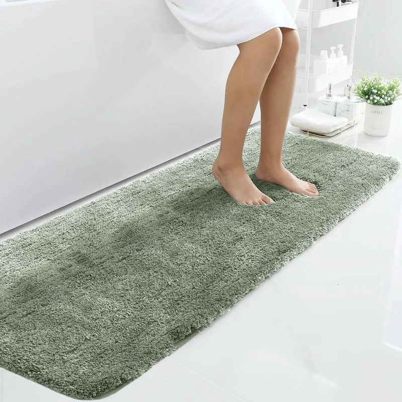 Vegas Luxe Micro Fiber Runner Rug - Soft Green media 1