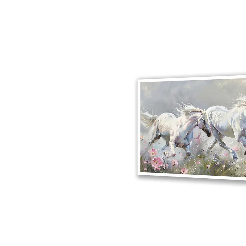 Equine Pair Wall Art with White Frame media 4