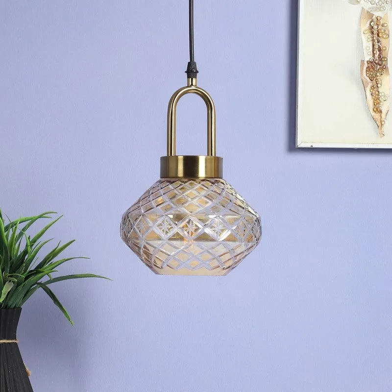 Vintage Style Pendant Glass Ceiling Lamp media 3