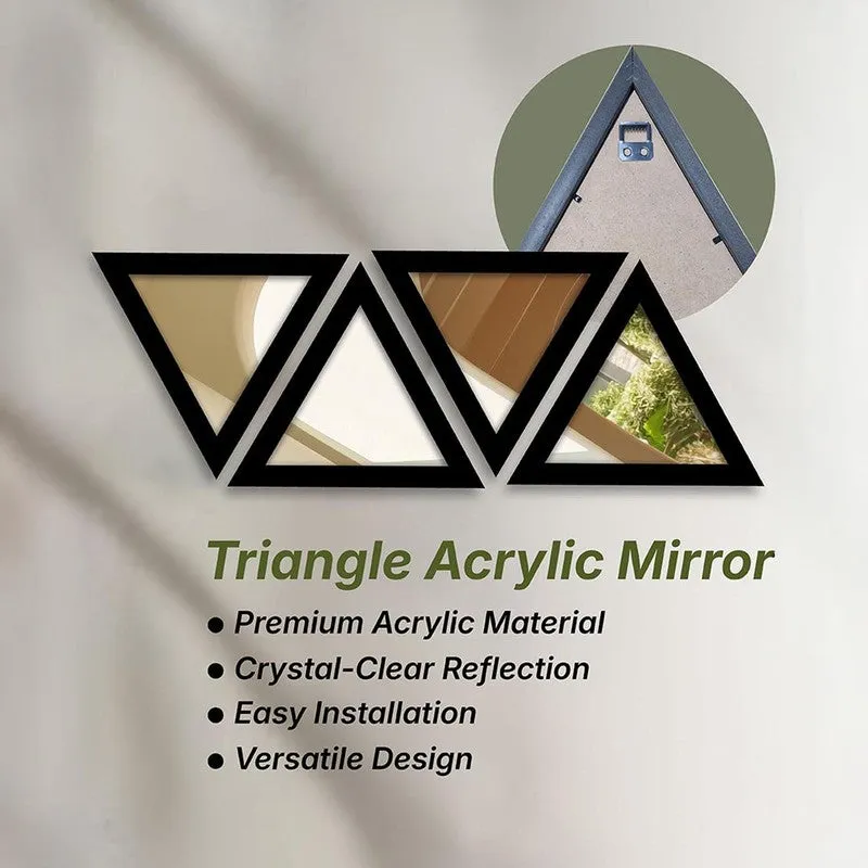 Trio Reflect Wall Mirror (Black) - Set Of Four media 6