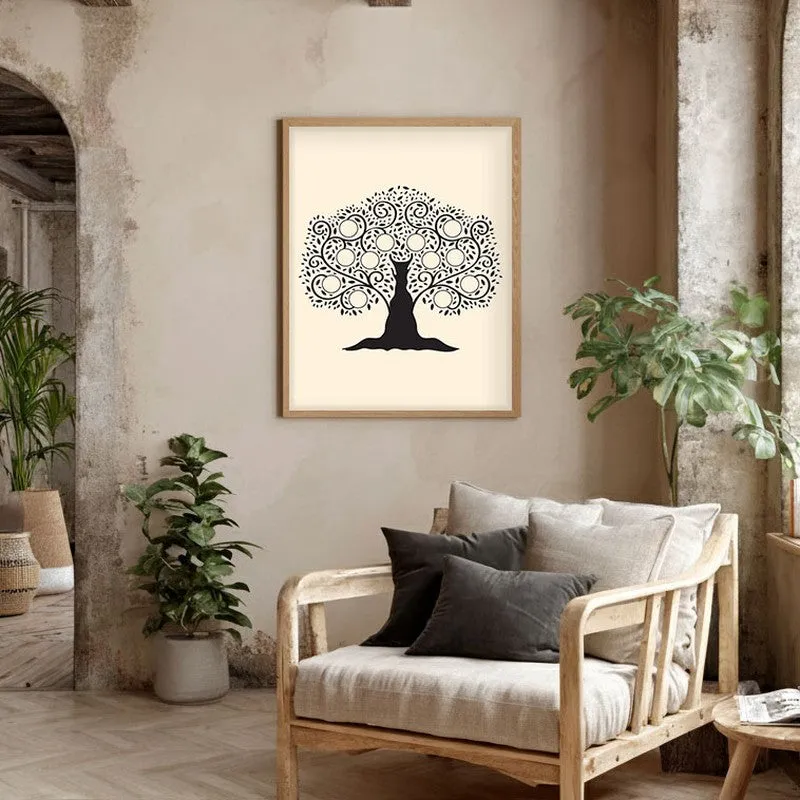 Kalpa Tharu Archival Paper Wall Art - Natural Brown Frame media 3