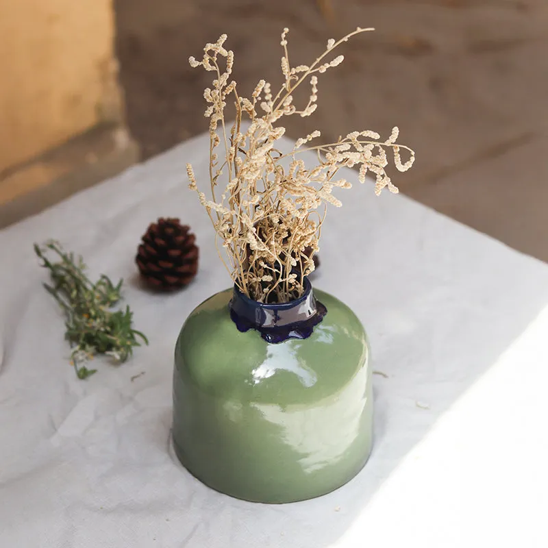Cinzia Ceramic Vase - Green media 3