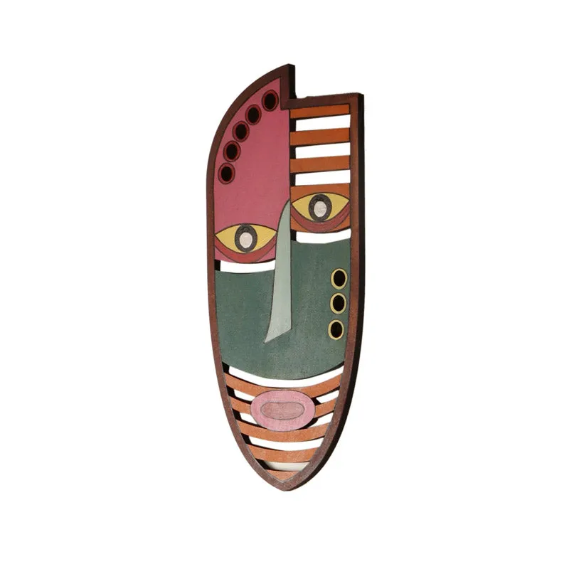 Rabea Mask Wooden Wall Accent media 4