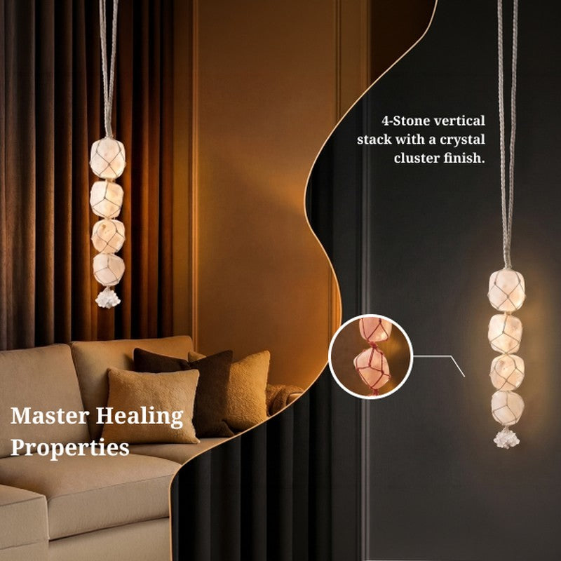 Zen Drive Spiritual Crystal Wall Accent - White media 6