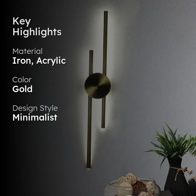 Celestara Iron & Acrylic Wall Lamp media 2