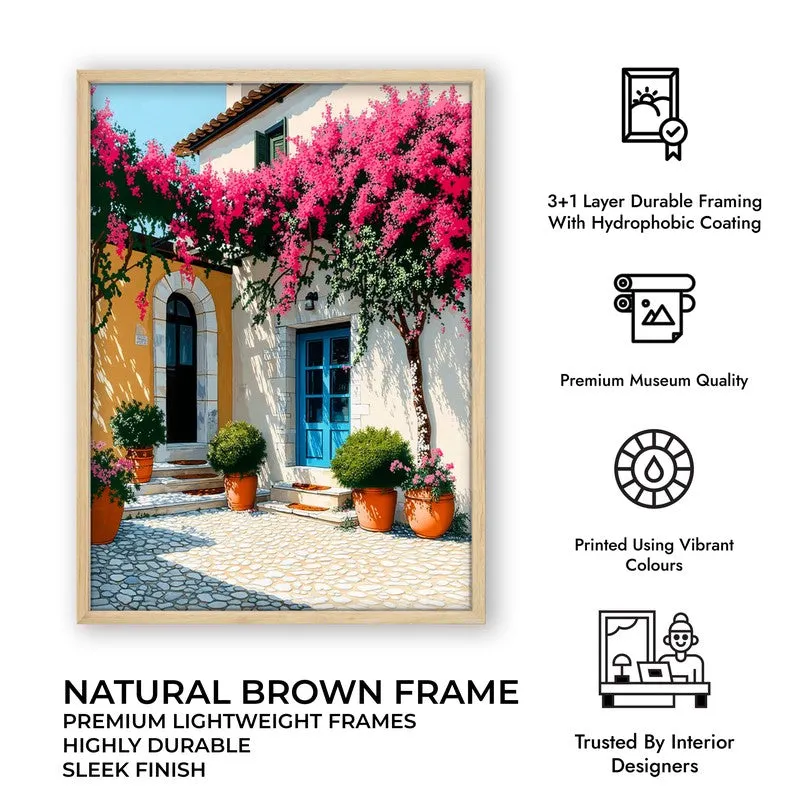 Vireta Canvas Wall Painting With Brown Frame media 10