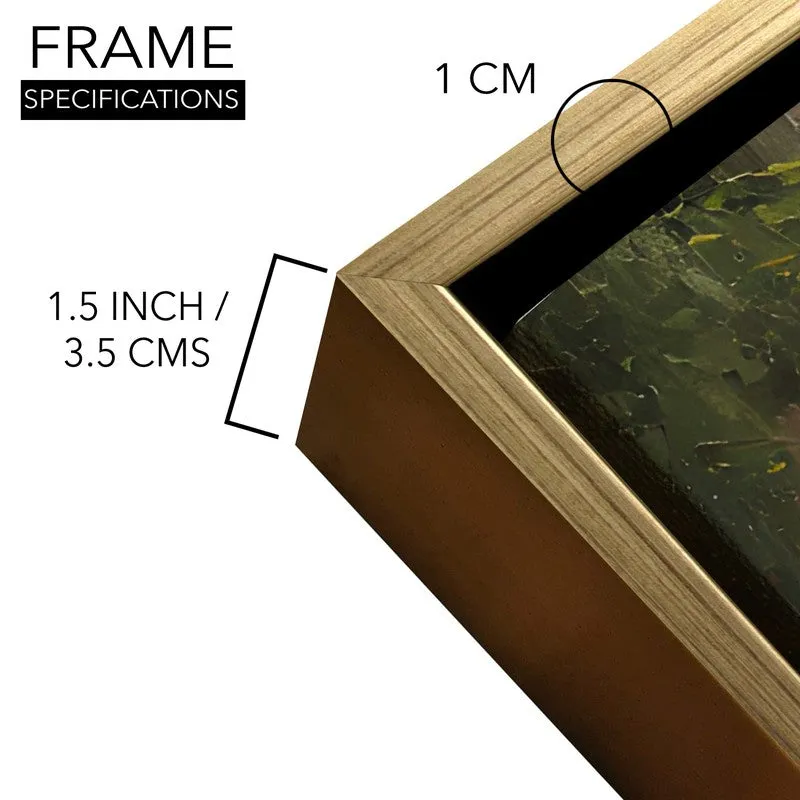 Lanterned Canvas Wall Painting With Frame media 6