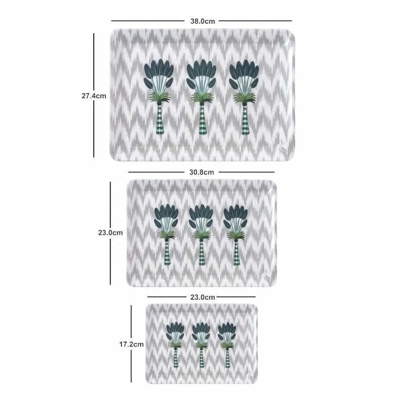 Coco Leaves Serving Tray - Set Of Three media 4