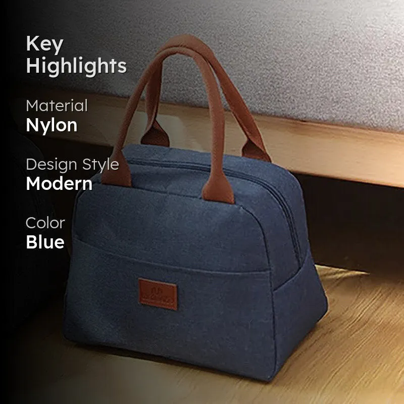 Binta Nylon Lunch Bag - Blue media 2