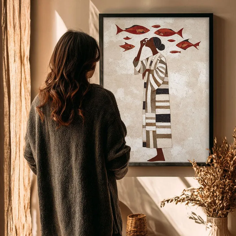 Soraya Travel Illustration Canvas Wall Painting With Black Frame media 4